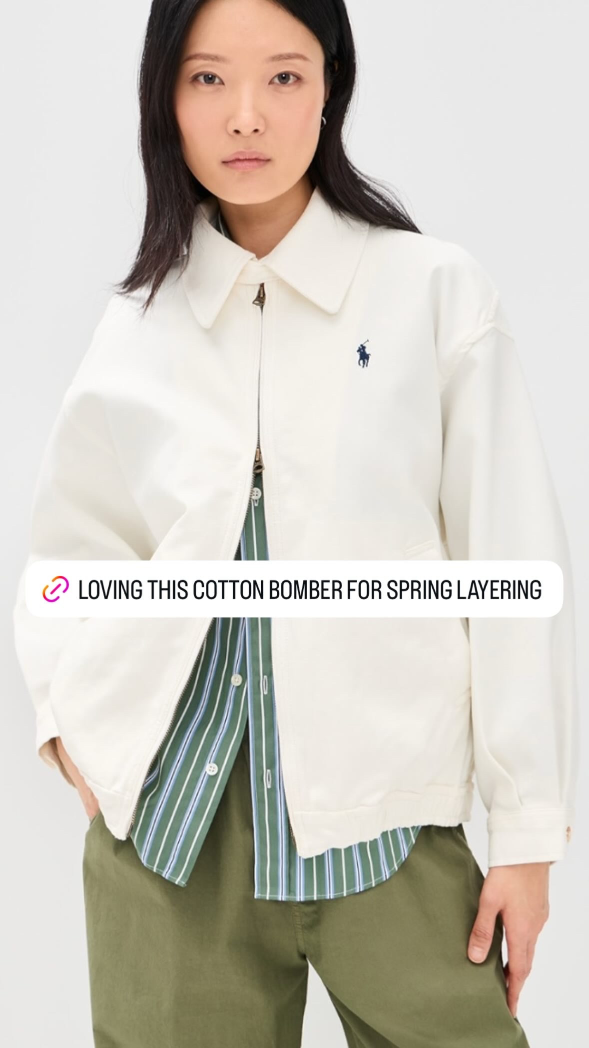 Loving this cotton bomber for easy spring layering. Sharing a roundup of most loved favorites of the week. From spring jackets, flattering jeans, chic accessories, and more. 

 #LTKgrwm #LTKootd #LTKWorkwear