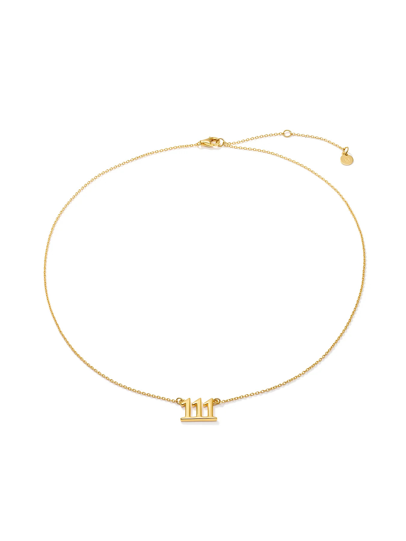 111 ANGEL NUMBER - Necklace • Color: 18K Yellow Gold | Ninety-9