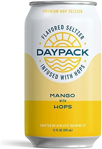 Athletic Brewing Company DayPack Sparkling Hop Water - 12-Pack of Mango Flavored Seltzer - Zero... | Amazon (US)