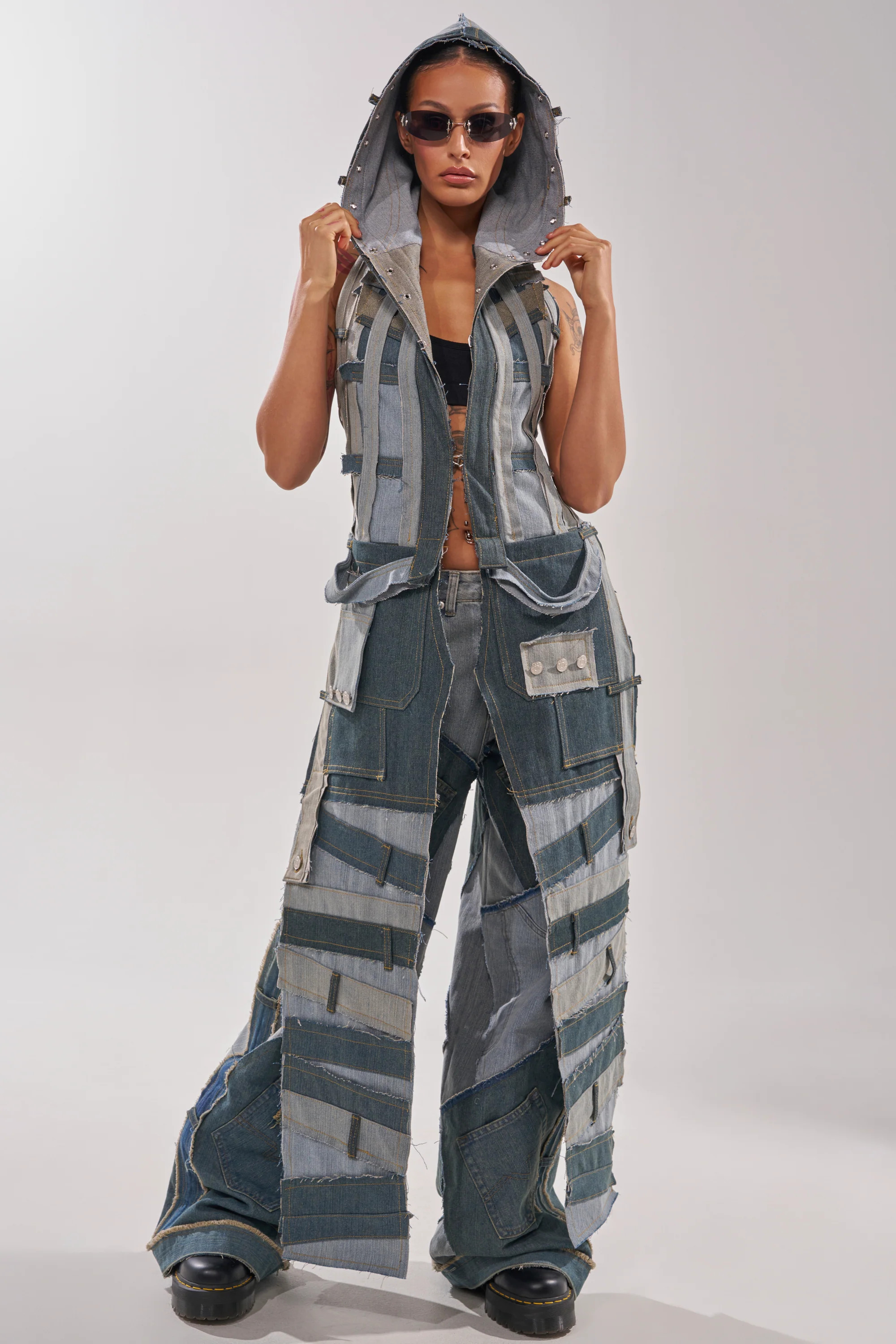 ALL THAT DISTRESSED HOODED TOP | AKIRA