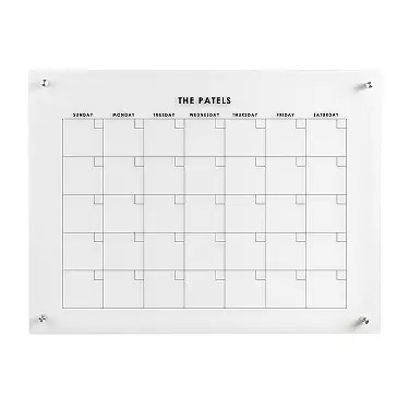 Stylized Neutral Acrylic Monthly Wall Calendar | Erin Condren | Erin Condren