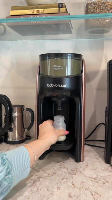 This “baby cappuccino maker” has been the ultimate game changer for my husband and I. Instantly makes your babies bottle catered to your specific needs and measurements. Linked it for you guys, let me know what you think!! #babybrezza #amazonfinds #amazonhome #baby #babybottle #drbrowns #momlife 

#LTKFind #LTKbaby #LTKfamily