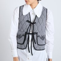 Damson Madder Arte Quilted Cotton Gilet - UK 8 | The Hut (UK)