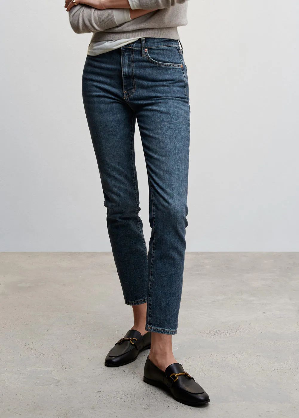 Slim cropped jeans -  Women | Mango USA | MANGO (US)