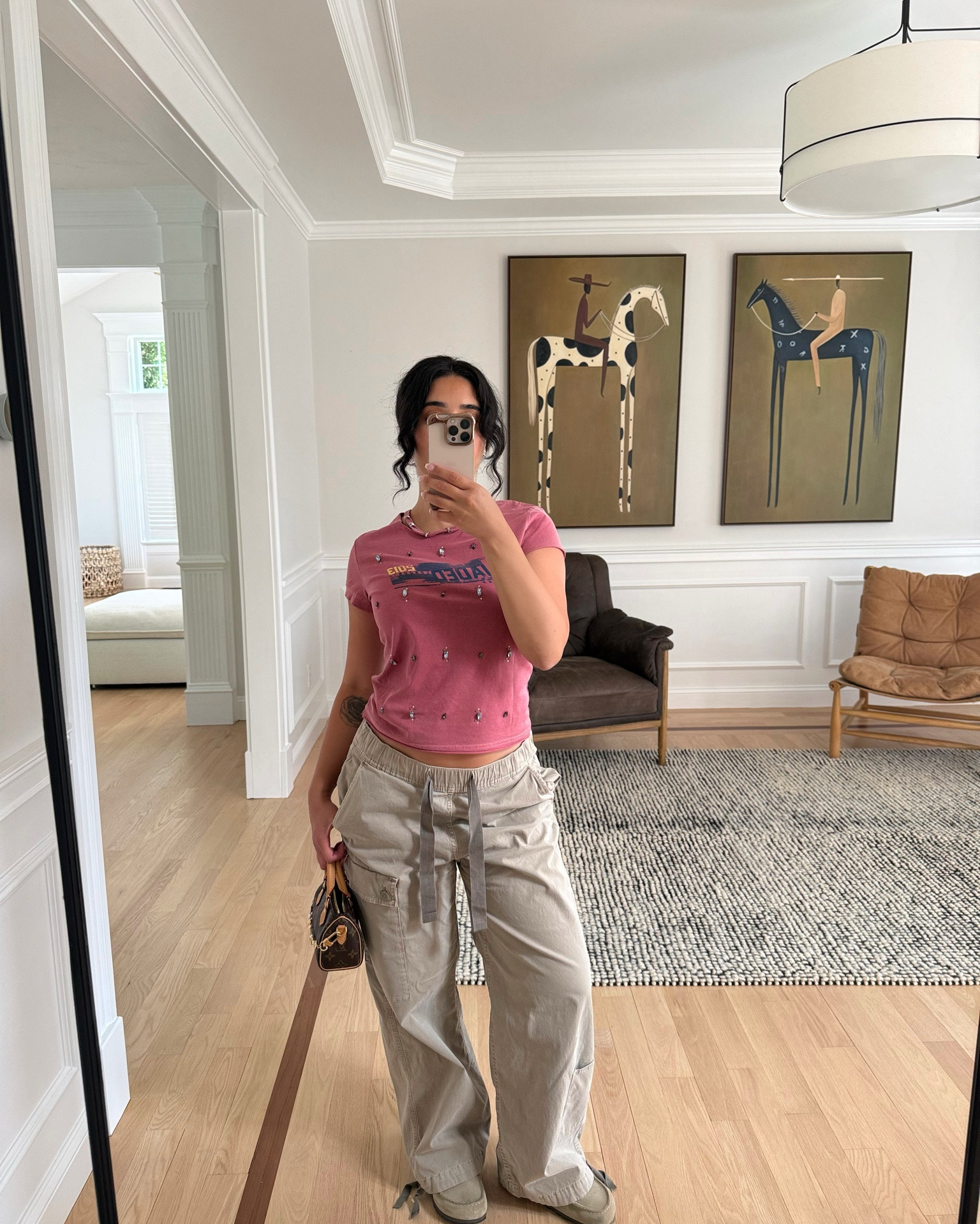 Pants are from Zara but can’t link :(
I’m wearing a size 4 in the top