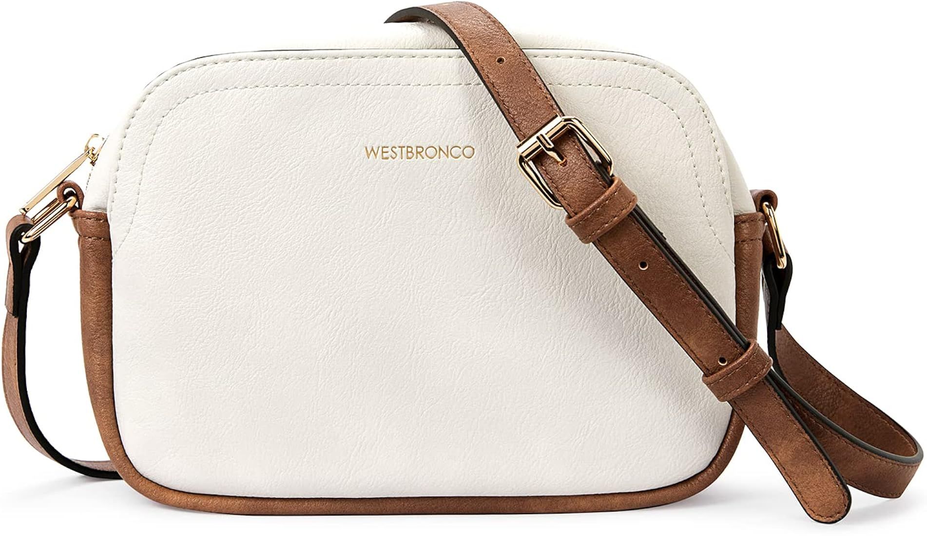 WESTBRONCO Crossbody Bag for Women Vegan Leather Wallet Purses Satchel Shoulder Bags Small Size | Amazon (US)