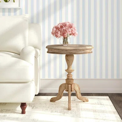 Hannelore Solid Wood Pedestal End Table | Wayfair North America