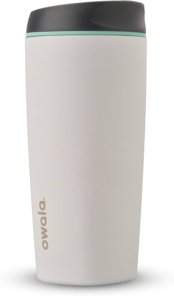 Owala SmoothSip Insulated Stainless Steel Coffee Tumbler, Reusable Iced Coffee Cup, Hot Coffee Tr... | Amazon (US)