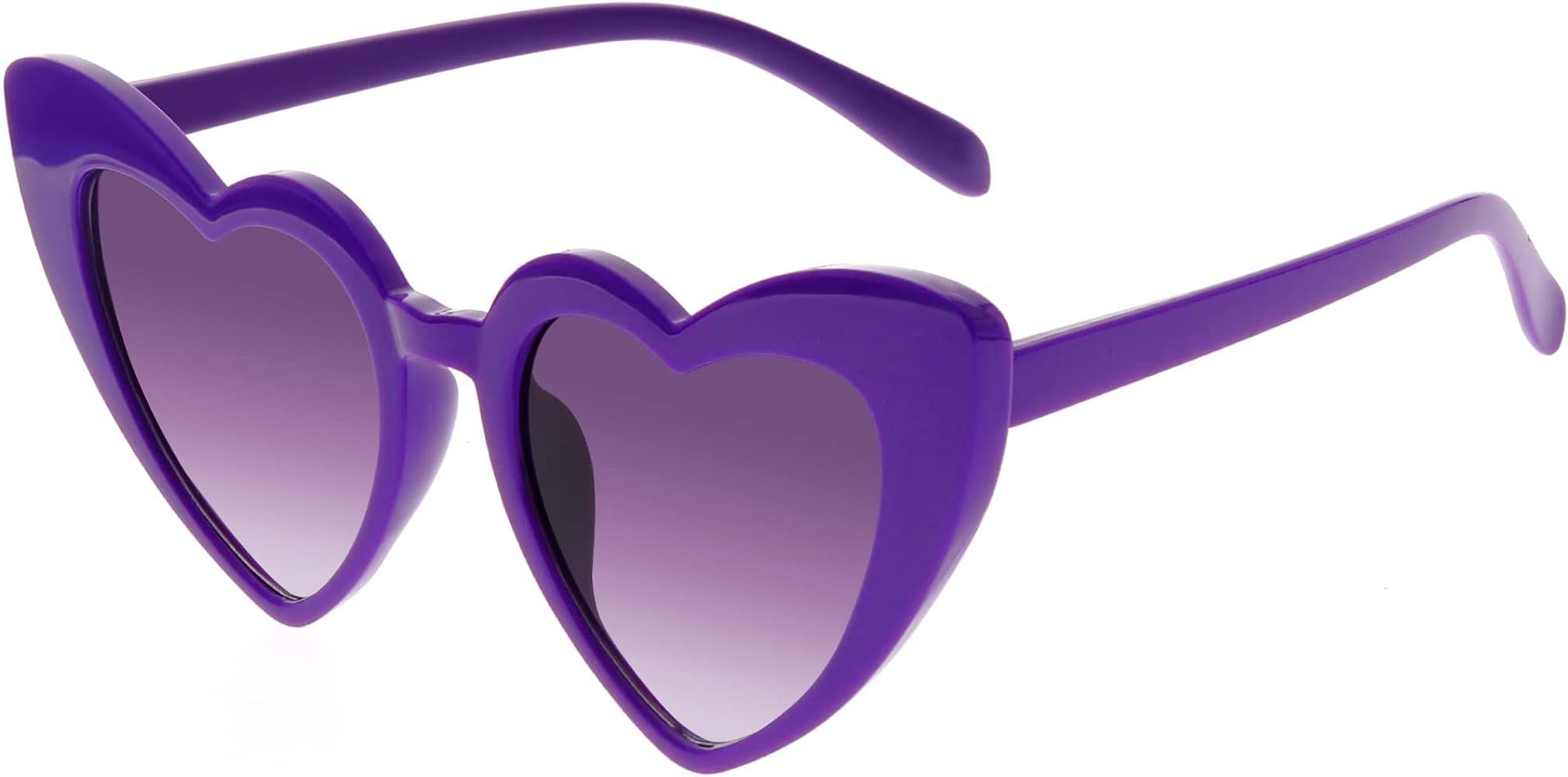 FAA'N Heart Shaped Sunglasses for Women Big Sunglasses For Women Oversized Y2k Sunglasses with UV... | Amazon (US)
