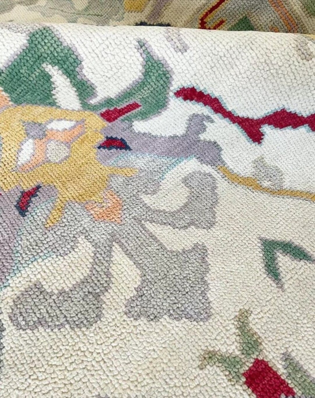 Luxury Bedroom Hand Knotted Rug Cream Low Pile Rug 5x8 6x9 7x10 8x10 9x12 10x14 Large Area Rug Ha... | Etsy (US)