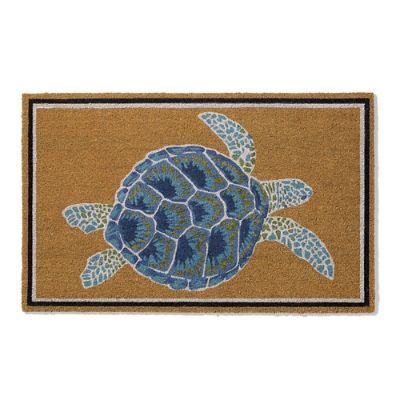 Majestic Sea Turtle Door Mat | Frontgate