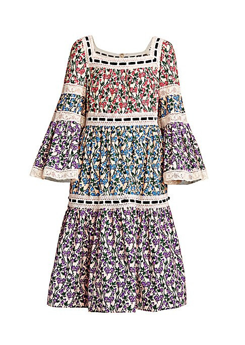 Marc Jacobs Women's Runway Flare-Sleeve Tiered Prairie Dress - Size 8 | Saks Fifth Avenue