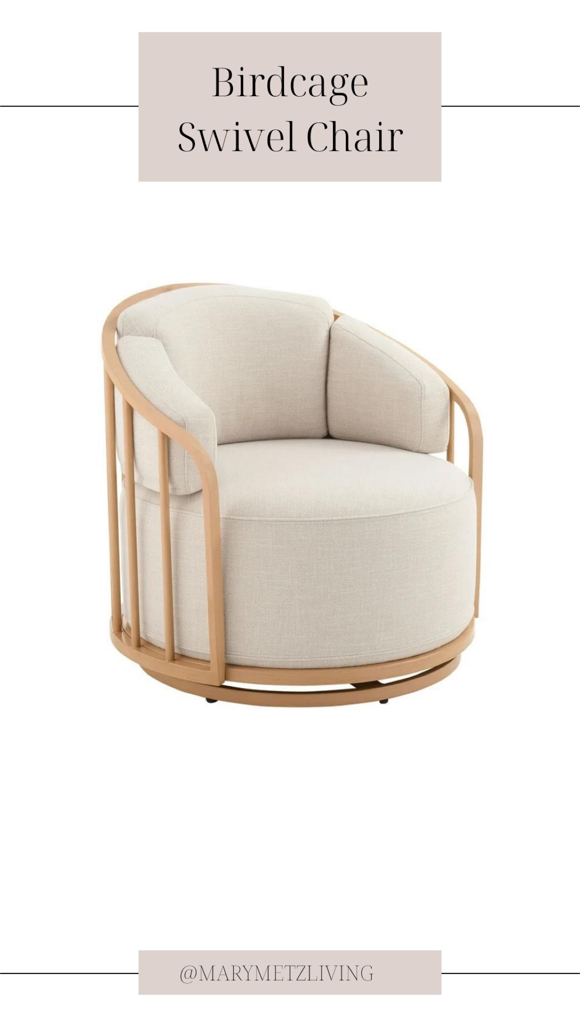 Affordable birdcage swivel chair!!

#LTKHome