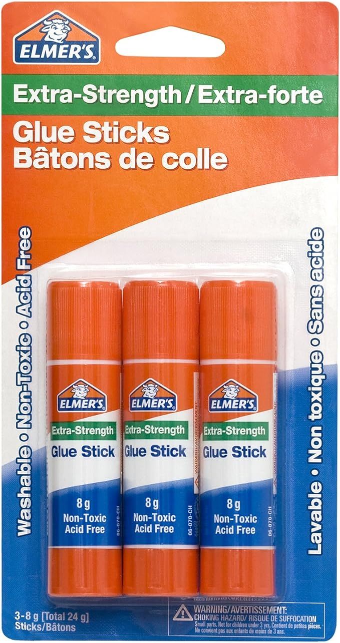 Elmer's 60509q Extra Strength Office Glue Stick, 8g (0.28 Oz.) Each, 3-pack : Amazon.ca: Home | Amazon (CA)