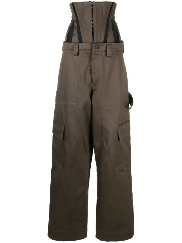 cotton cargo trousers | Farfetch Global