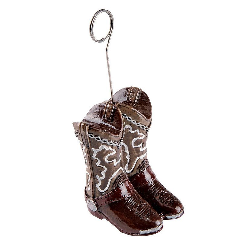 Beistle - Cowboy Boots Photo/Balloon Holder - 6 Pack | Oriental Trading Company