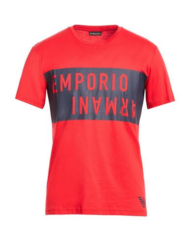 Emporio Armani Man T-shirt Red Size S Cotton | YOOX (US)