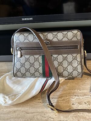 Gucci Vintage Bag Shoulder Bag Crossbody  GG  Authentic.  Never Used | eBay US