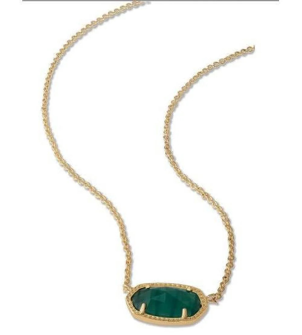 Elisa Emerald Cat's Eye Pendant Necklace | Walmart (US)