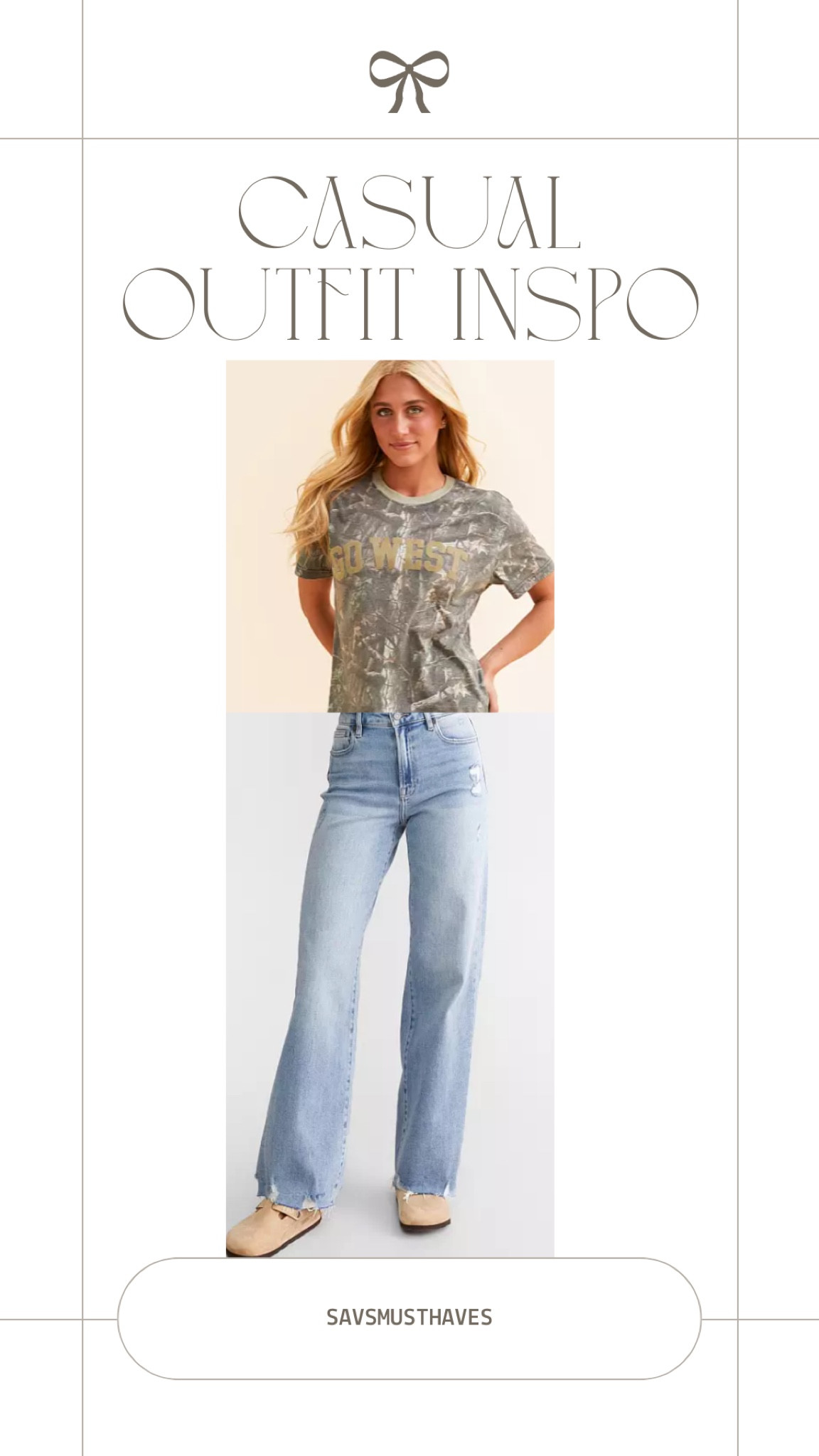 Casual outfit inspoired