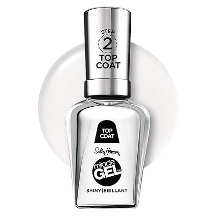 Sally Hansen Miracle Gel™, Shiny Top Coat, Long Lasting, Gel-Like Formula, No UV Lamp Needed, C... | Amazon (US)