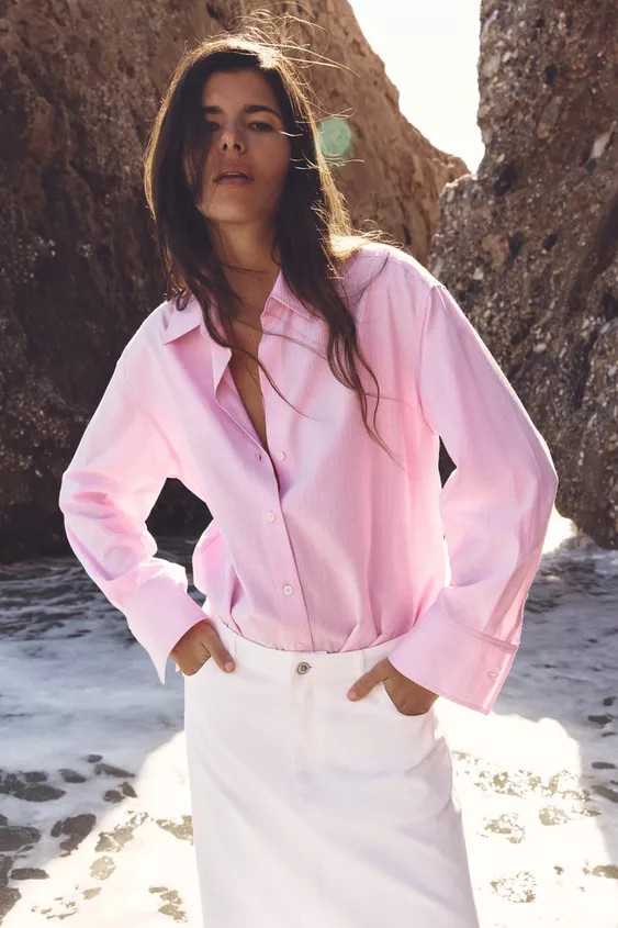 OXFORD SHIRT WITH COTTON | Zara US