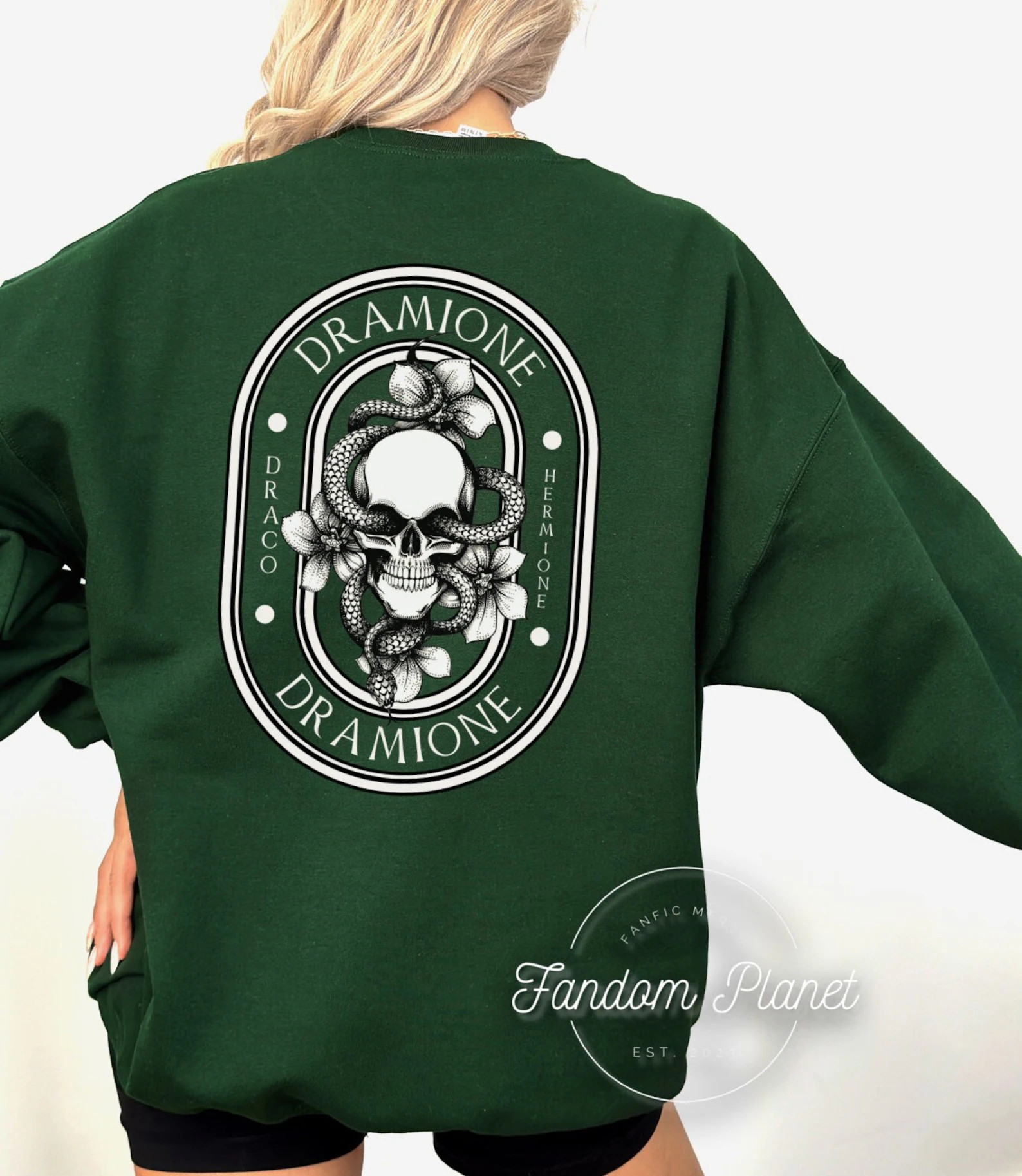 Malfoy Hermione Dramione Crewneck Magical Sweatshirt Bookish Clothing Vintage Draco Tee Manor Fan... | Etsy (US)