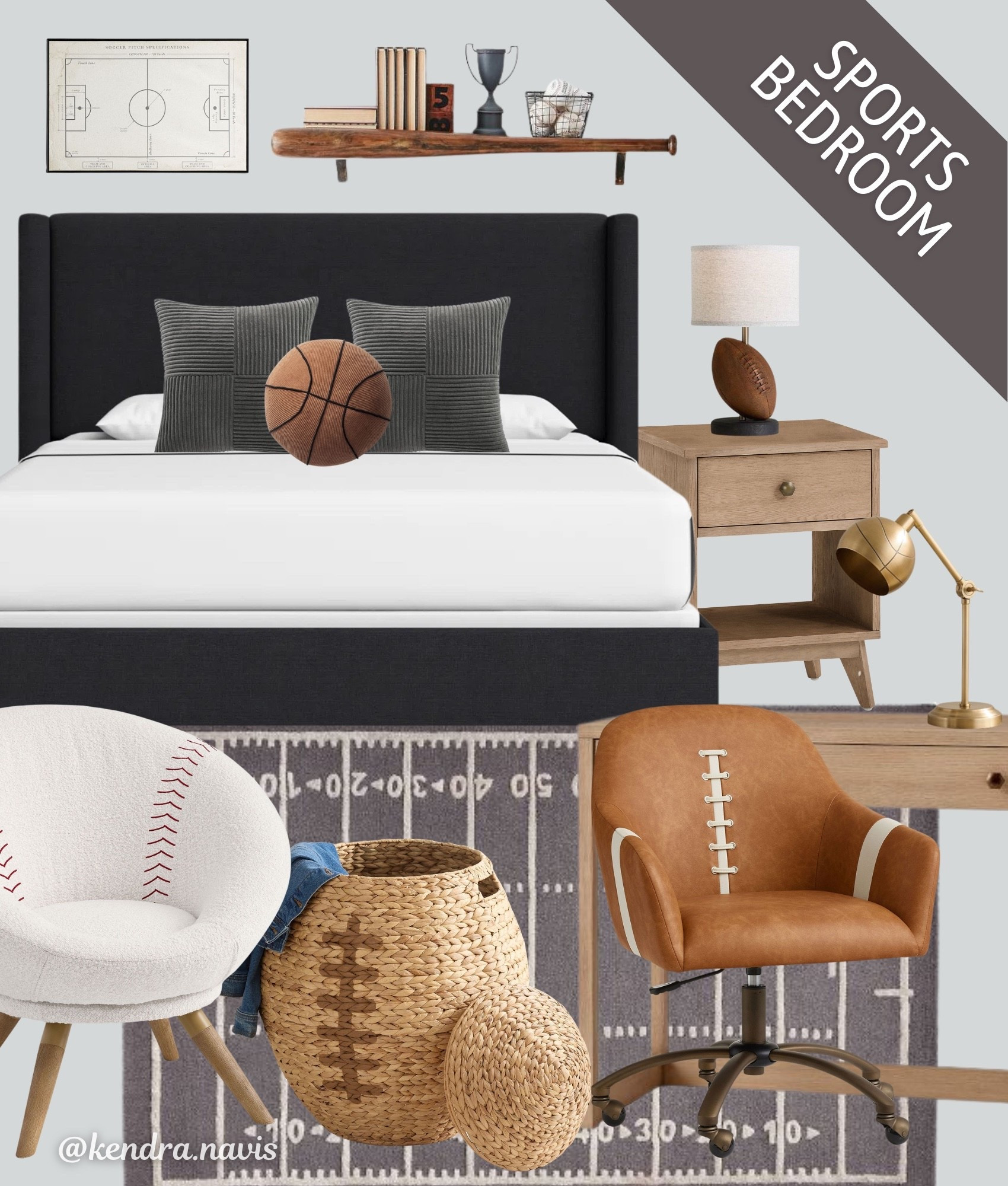 Sports Bedroom Decor - Teenage Boy Bedroom Decor/Kids’ Bedroom

Sports themed bedroom, little boys’ bedroom, teen boy, dorm decor, college bedroom, preteen boy room, baseball decor, football decor, basketball decor, Pottery Bar teen, baby boy nursery ideas, modern kids’ bedroom, playroom decor, children’s room, boys bedroom makeover, modern farmhouse home decor, Wayfair finds, Amazon finds, black upholstered bed frame, desk chair, bedside table, man cave

#LTKKids #LTKHome