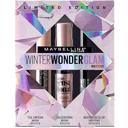 Maybelline Winter Wonderglam Mini Eye Kit, Holiday Mascara Gift Set | Amazon (US)