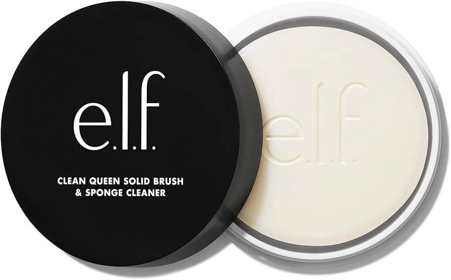 e.l.f. Clean Queen Solid Brush & Sponge Cleaner, Cleanses Face & Eye Makeup Brushes & Sponges, No... | Amazon (US)
