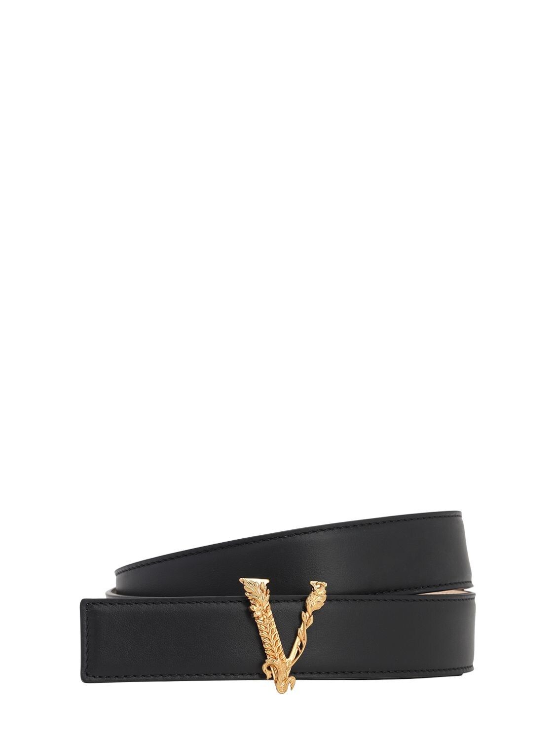 3cm Virtus Smooth Leather Belt | Luisaviaroma