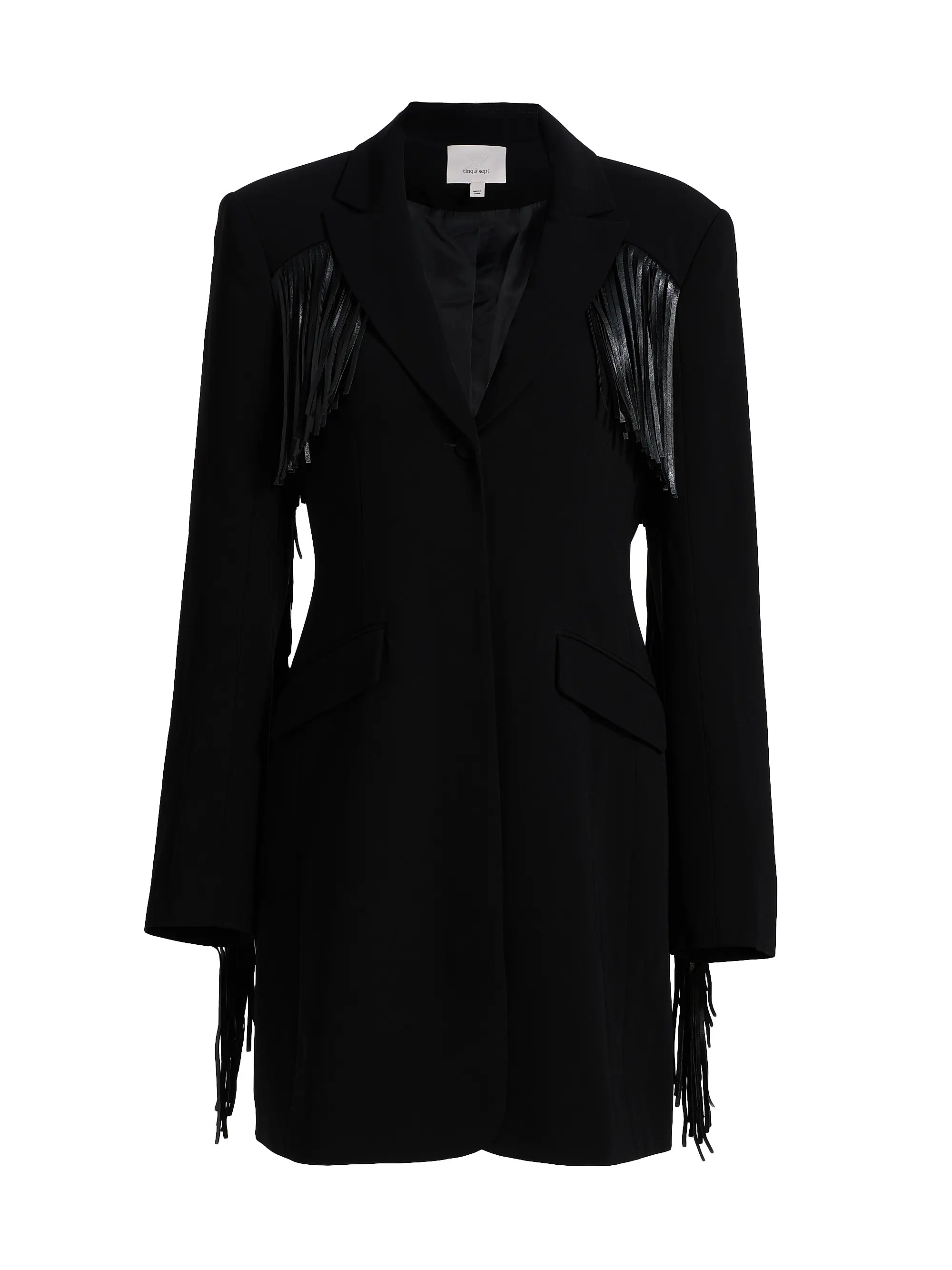 Cinq à Sept Joelette Fringe Blazer Minidress | Saks Fifth Avenue | Saks Fifth Avenue