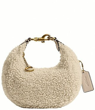 COACH Shearling Jonie Convertible Clutch - Beige | Dillard's