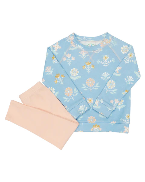 Emmy Floral Crewneck Sweater and Leggings Set | Grace and James Kids