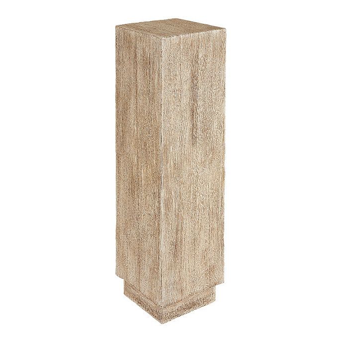 Camino Wood Pedestal Display Stand in Oak | Ballard Designs, Inc.