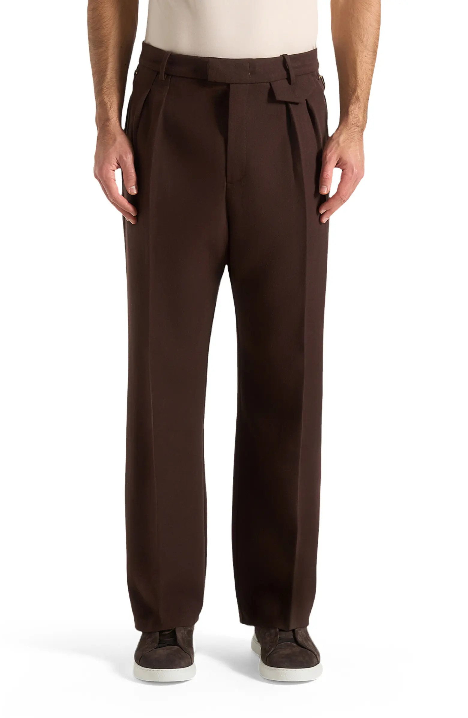 Manière De Voir Pierre Relaxed Fit Pleated Tailored Trousers | Nordstrom | Nordstrom