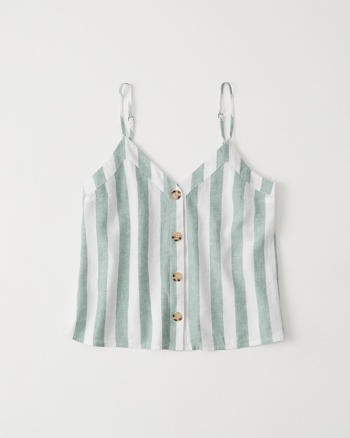 Button-Up Cami | Abercrombie & Fitch US & UK