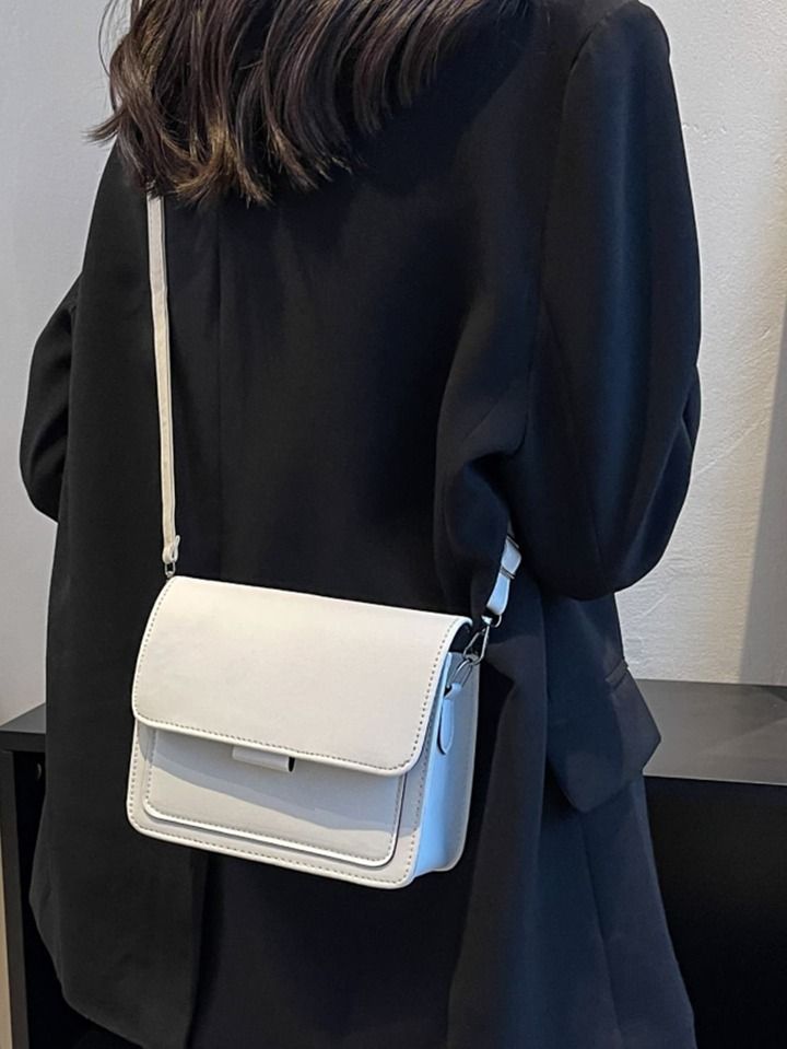 Mini Minimalist Flap Square Bag | SHEIN