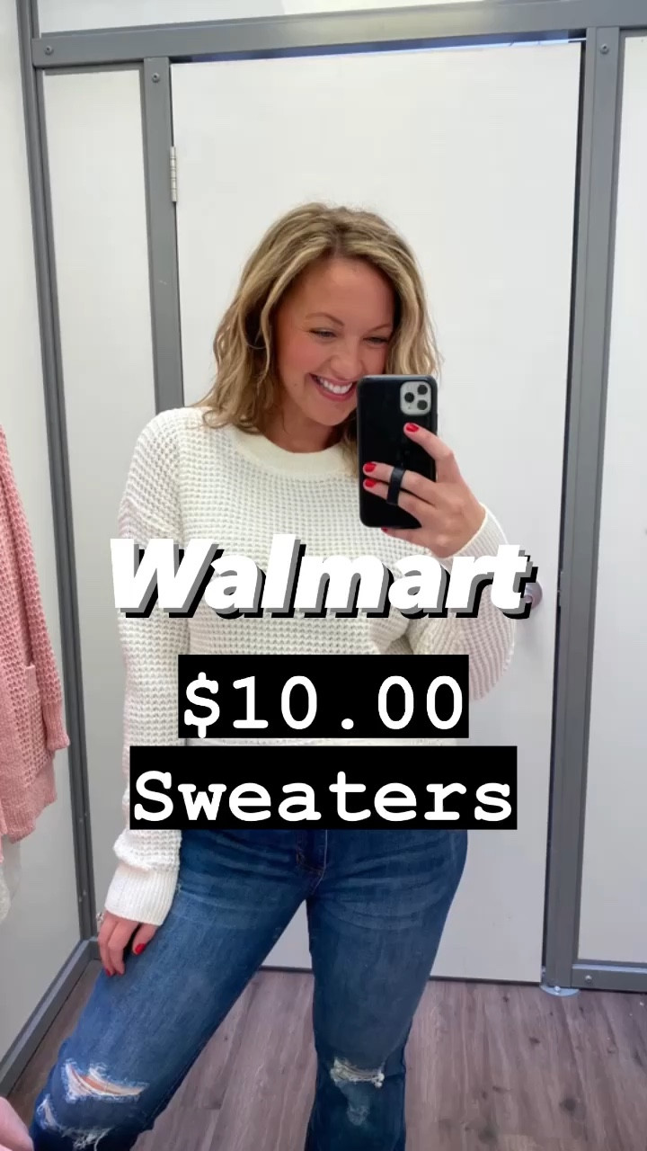 The viral Walmart sweater is only $10 and it is so good in person! I am wearing Winter White which is my new favorite color for Winter!! This sweater is cozy and classic! I am wearing the Size Medium 8/10 and size 11 in these distressed Juniors flare jeans!


#walmartpartner
#walmartfashion
#walmartstyle
#midsize
#size8
#size10
#midsizefashion
#midsizestyle
#affordablefashion
#budgetfriendlyfashion
Walmart fashion budget friendly sweater viral Walmart sweater dupe 
Winter outfit casual outfit size 8 midsize style size 10 style

#LTKmidsize #LTKVideo #LTKfindsunder50