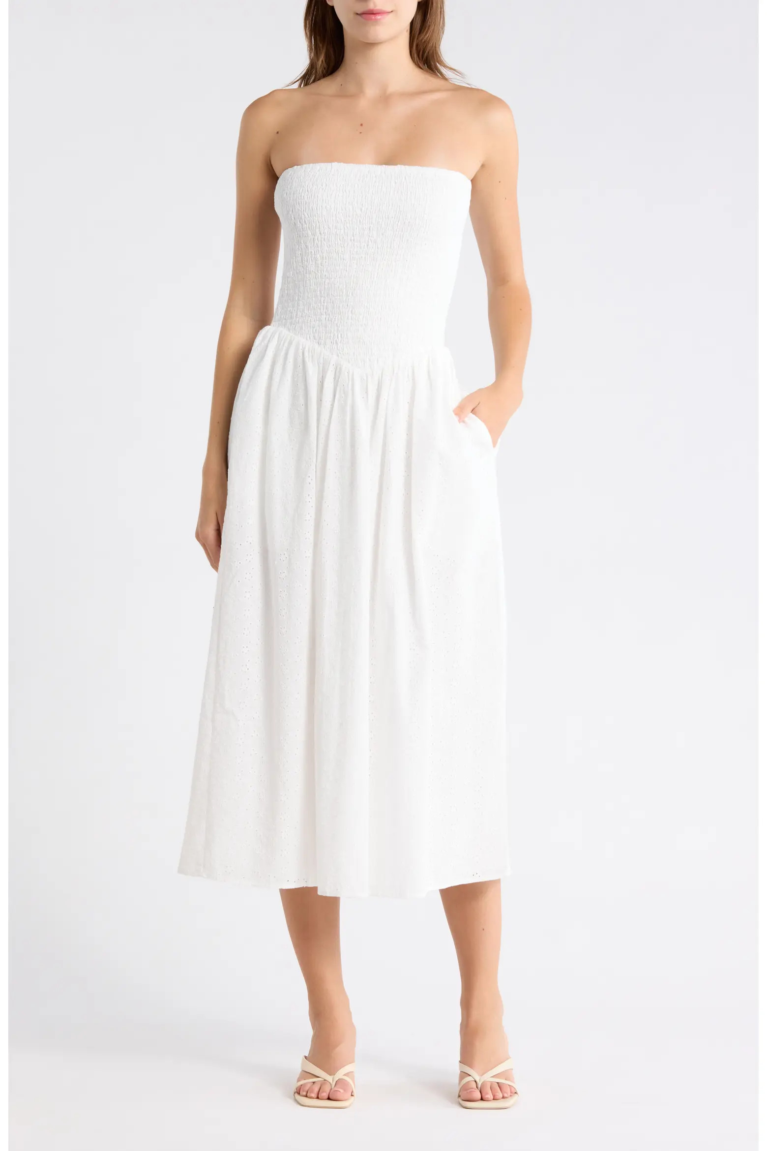 Smocked Convertible Dress (Women) | Nordstromrack | Nordstrom Rack
