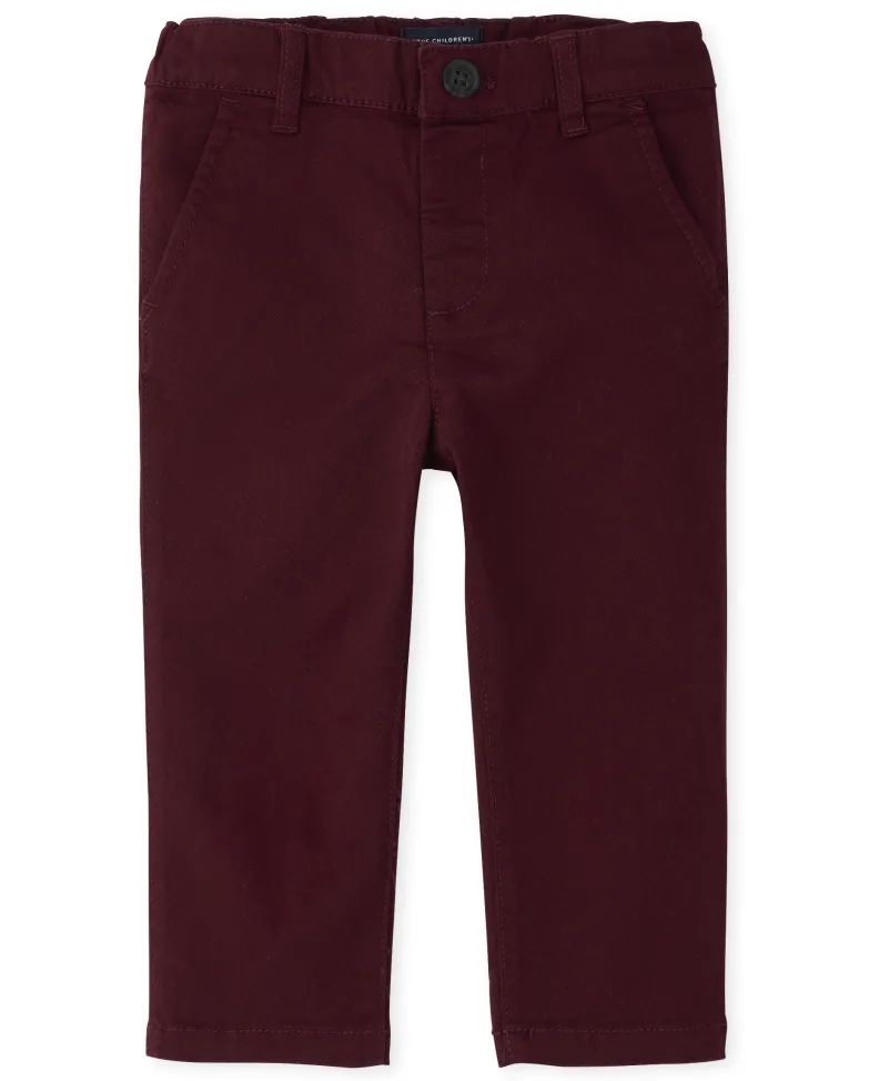 Baby And Toddler Boys Stretch Skinny Chino Pants - redwood | The Children's Place