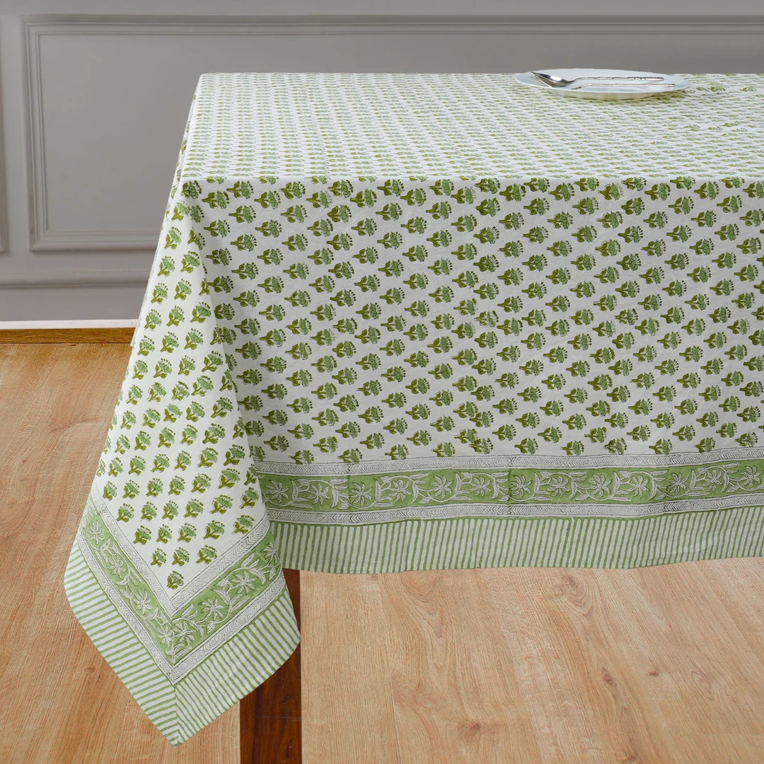 CPC Tablecloth 100% Cotton Indian Block Print Square Rectangle - Etsy | Etsy (US)