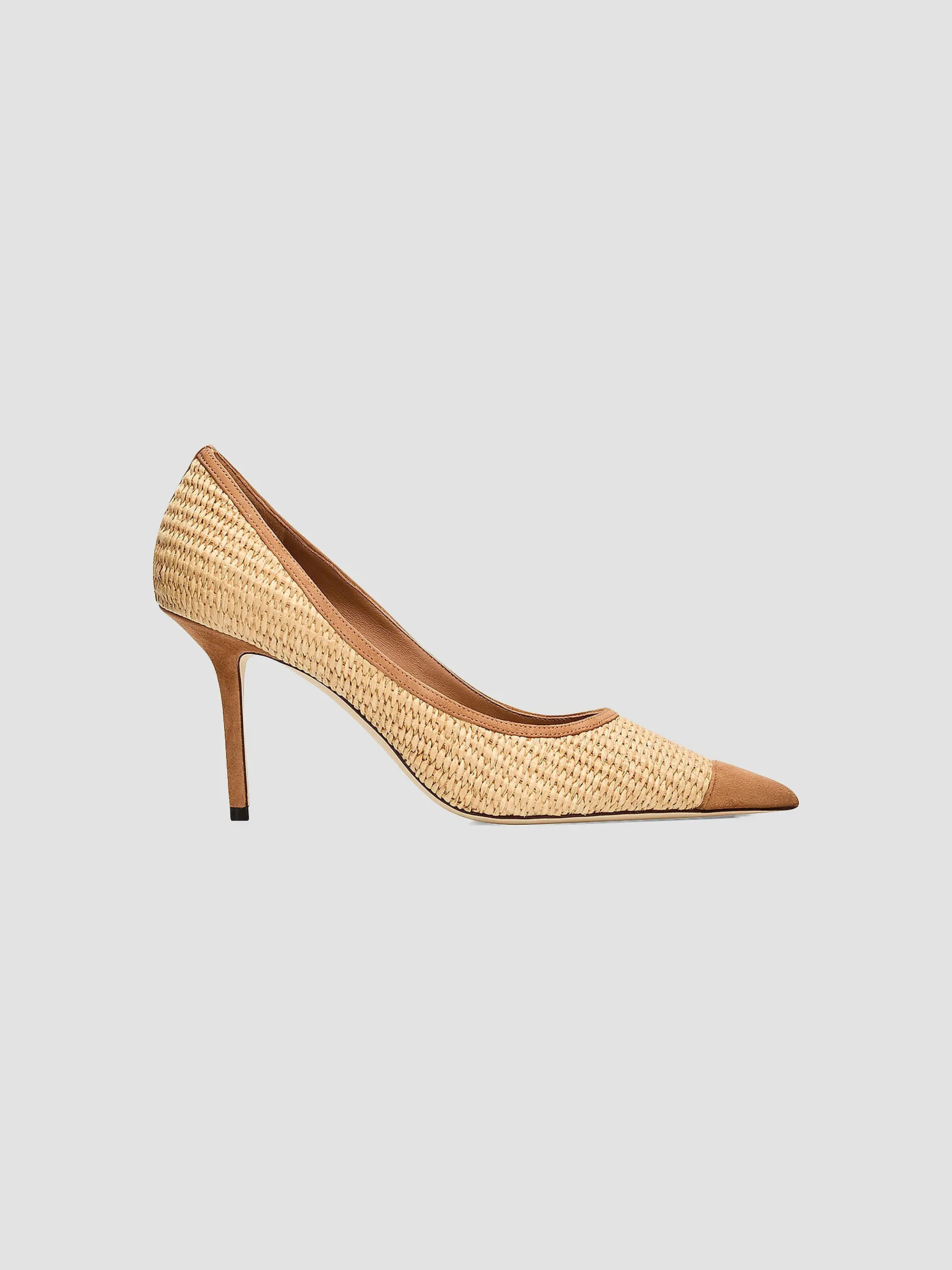 Love 85MM Raffia-Suede Pumps | Saks Fifth Avenue