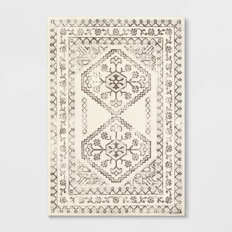 Distressed Persian Accent Rug Cream - Threshold™ | Target