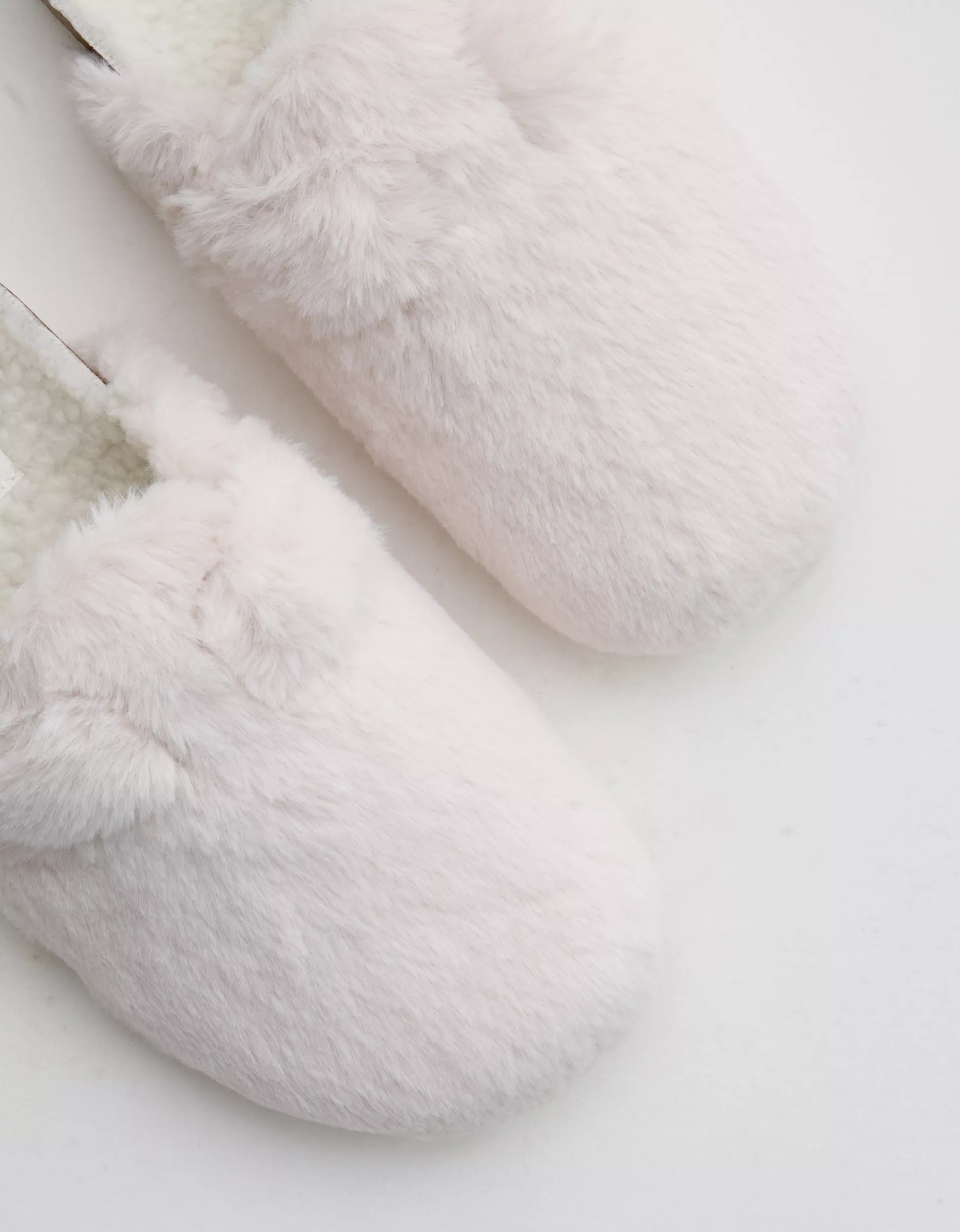 Aerie Faux Fur Cork Bottom Slides | Aerie