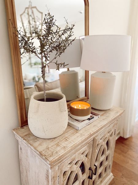 Spring console table decor. Entryway and living room console table. Topiary from Amazon

#LTKstyletip #LTKSeasonal #LTKhome