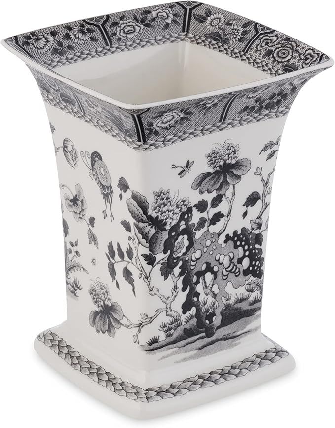 Spode Heritage 8.75 Inch Square Vase (India) - Floral Pattern, Porcelain Giftware for Home Décor... | Amazon (US)