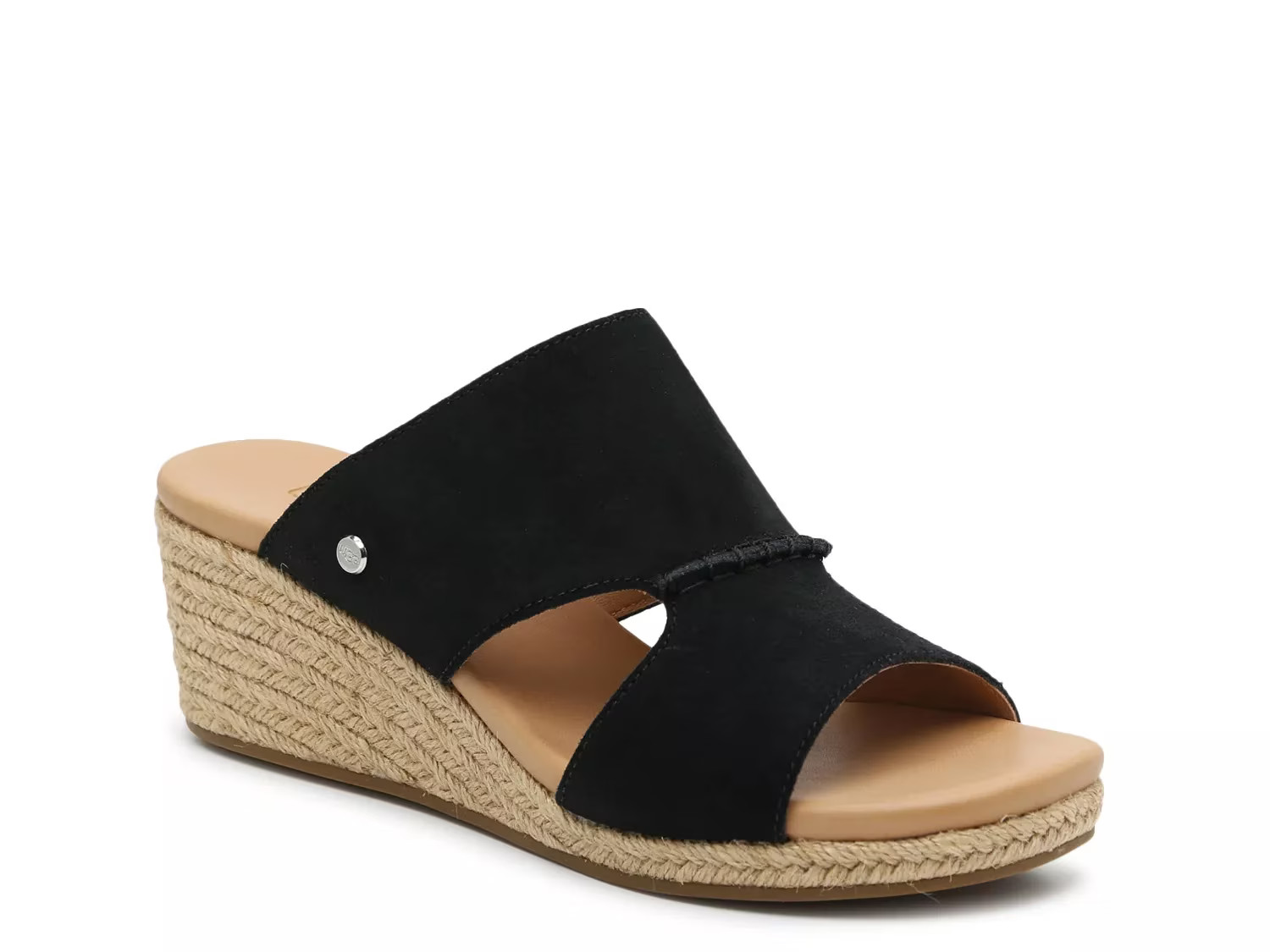 UGG Eirene Espadrille Sandal | Women's | Black | Size 8 | Sandals | Espadrille | Slide | Wedge | DSW