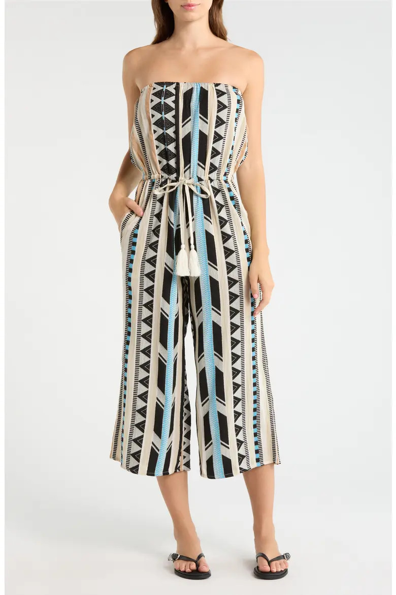 Embroidered Strapless Cover-Up Jumpsuit (Women) | Nordstrom | Nordstrom