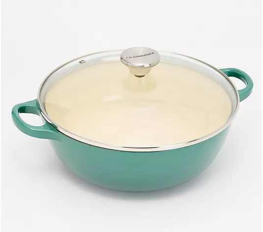 Le Creuset 3.5-Qt Cast Iron Chef's Oven w/ Glass Lid | QVC